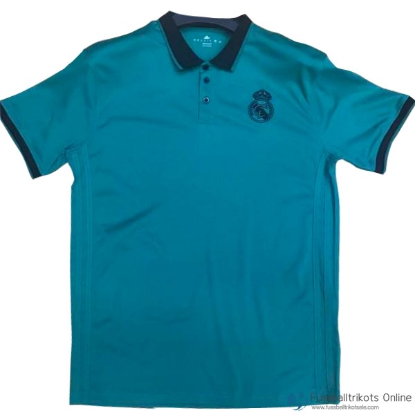 Real Madrid Polo 2017-18 Schwarz Blau Fussballtrikots Günstig